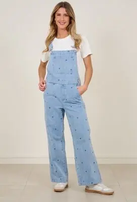 Salopette Brodée pour Femmes - Élégance et Confort