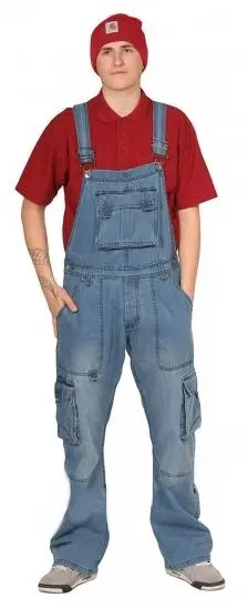 Salopette Fashion Homme : Élégance et Confort avec notre Modèle Cargo Bleu Clair