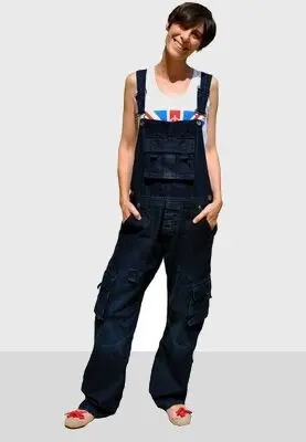 combisaison bleu pour femme